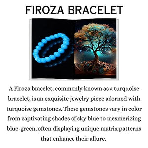 Firoza Bracelet – 8 MM (Healing & Purification)