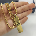 Gold Plated Ram Naam Necklace
